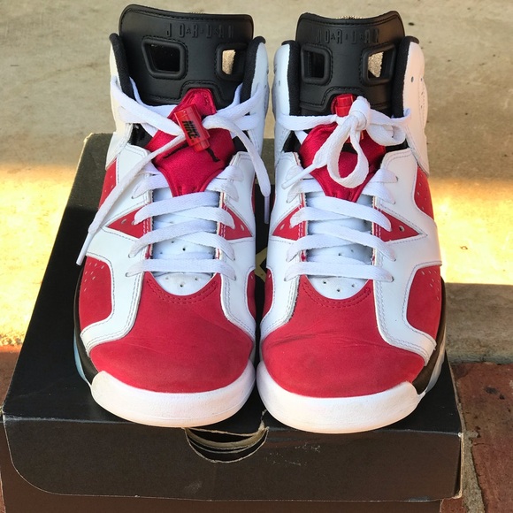 Air Jordan Retro 6 Carmine GS (2021) Size 6.5Y / 8Wmns - Picture 3 of 9